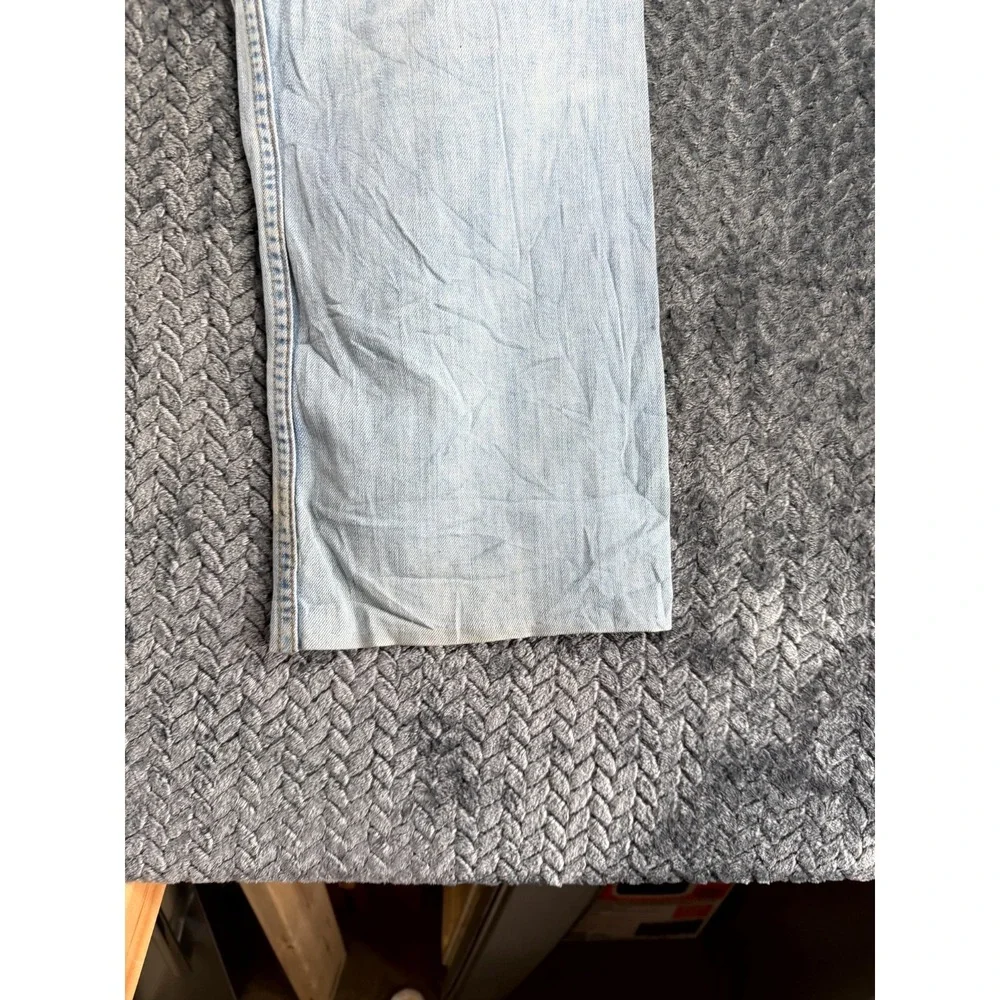 Vintage Levi's 752 Jeans Mens‎ 34x32 Blue Denim Straight Leg Stretch Distressed